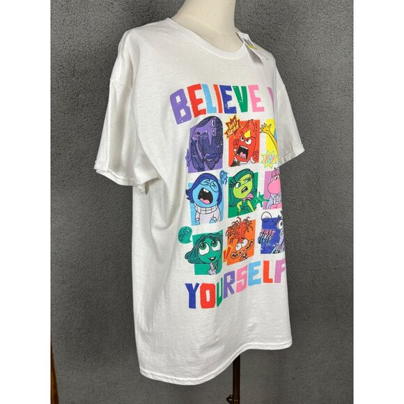 Disney Pixar Inside Out 2 Believe In Yourself Multicolor Graphic Tee Med NWT's - Picture 3 of 7